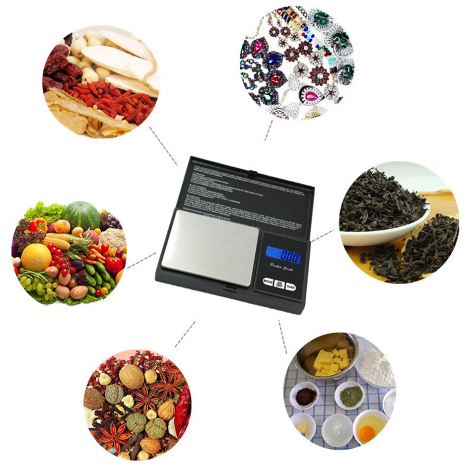 Digital Scales 100g 500g 1000g x 0.01g Digital Weighing Scale